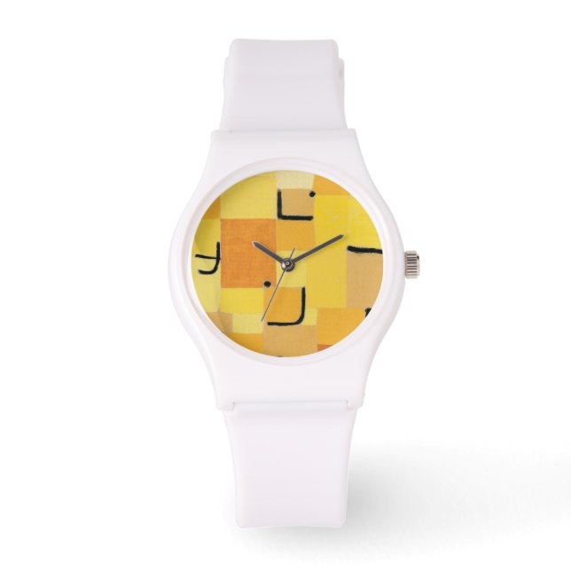 Paul Klee - Zeichen in Gelb Armbanduhr (Vorderseite)