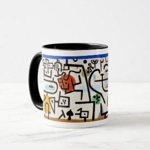 Paul Klees abstrakter Kunstkaffeebecher "Reicher H Tasse