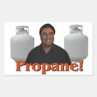 Paul Lall - Propan Sticker! Rechteckiger Aufkleber