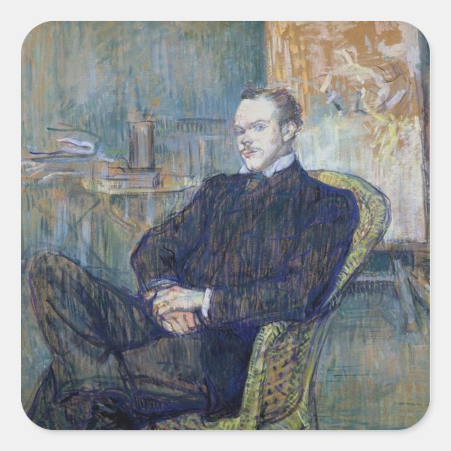 Paul Leclercq Quadratischer Aufkleber (Vorderseite)