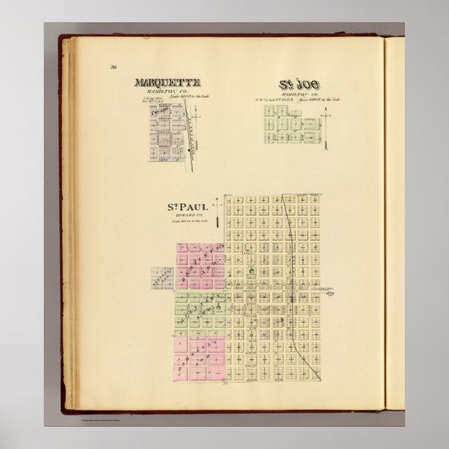 Paul, Marquette und St. Joe, Nebraska Poster (Vorne)