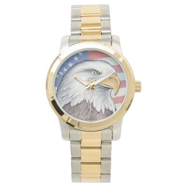 Paul McGehee "American Bald Eagle" Armbanduhr (Vorderseite)