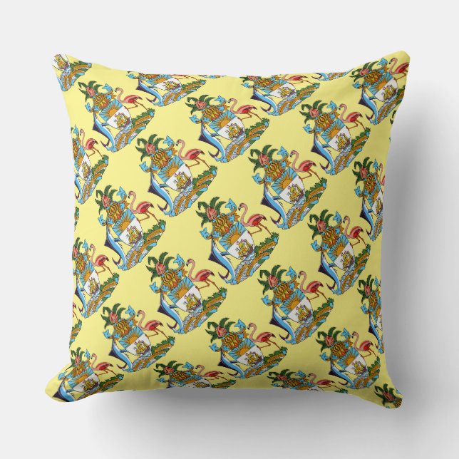 Paul McGehee "Bahamas-Wappen" Pillow Kissen (Vorderseite)