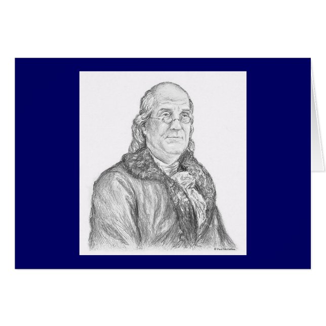 Paul McGehee "Benjamin Franklin" Karte (Vorderseite (Horizontal))