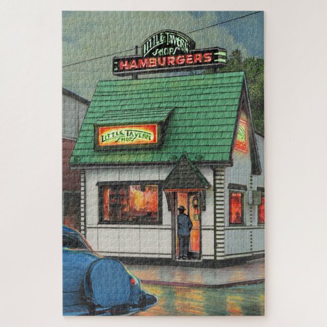 Paul McGehee "Burger Joint" Jigsaw Puzzle (Vertical)