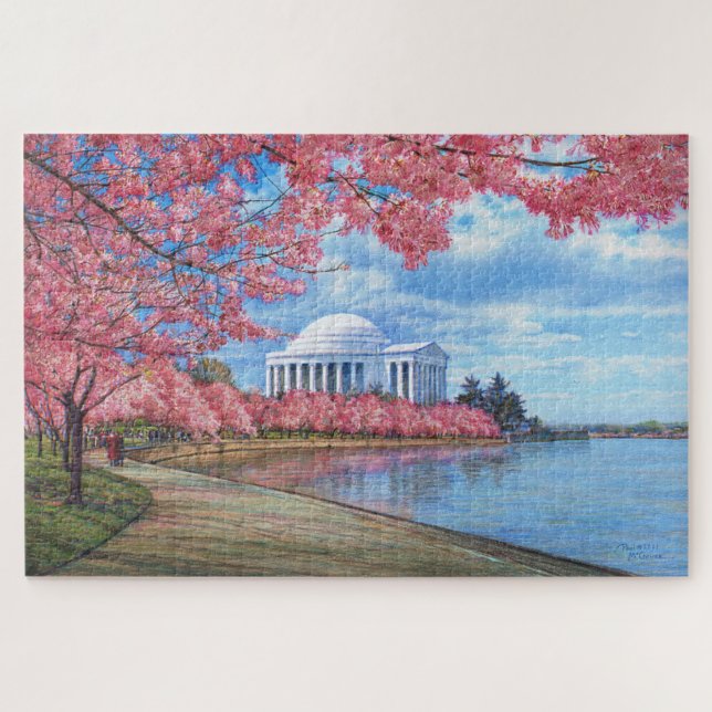 Paul McGehee "Cherry Blossoms" Jigsaw Puzzle (Horizontal)