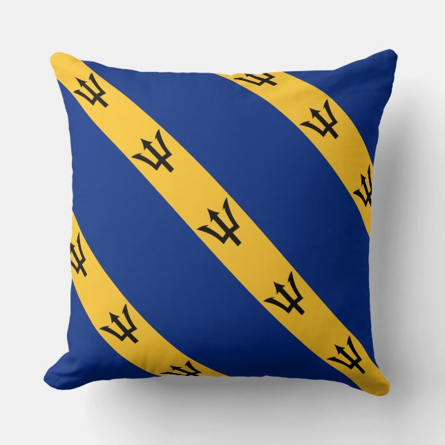 Paul McGehee Coussin du "drapeau de la Barbade" (Recto)