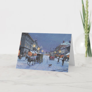 Paul McGehee "Georgetown Snowfall" Weihnachtskarte Feiertagskarte