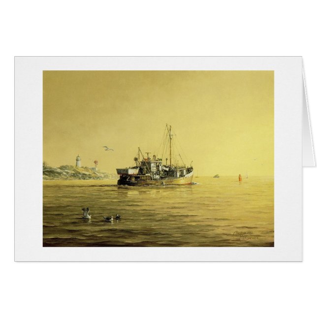 Paul McGehee "Outward Bound from Gloucester" Card (Vorderseite (Horizontal))