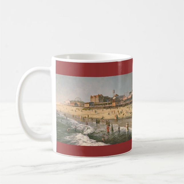 Paul McGehee "Ozean-Stadt-Panorama - 1915" Tasse (Links)