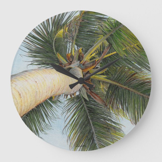 Paul McGehee "Palm Tree" Uhr (Vorderseite)