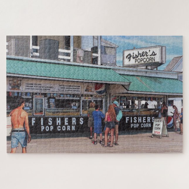 Paul McGehee "Popcorn Stand" Jigsaw Puzzle (Horizontal)