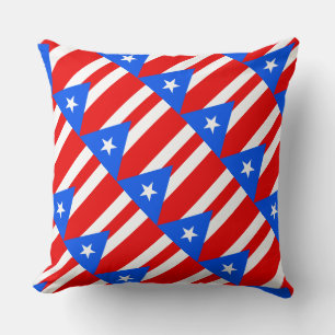 Paul McGehee "Puerto Rican Flag" Kissen