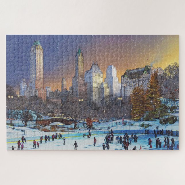 Paul McGehee Puzzle "L'hiver à Central Park" (Horizontal)