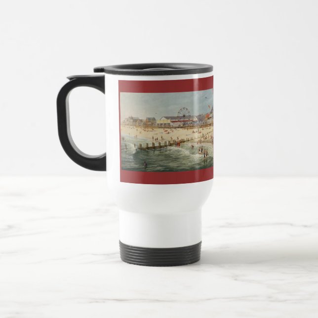 Paul McGehee "RehoBeide Beach Panorama" Reiseumarm Reisebecher (Links)