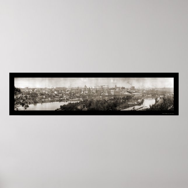 Paul MN Panoramic Foto 1911 Poster (Vorne)