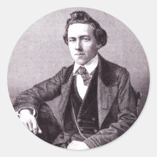 Paul Morphy-Aufkleber Runder Aufkleber