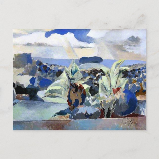 Paul Nash - Landschaft des Bagley Woods Postkarte (Vorderseite)