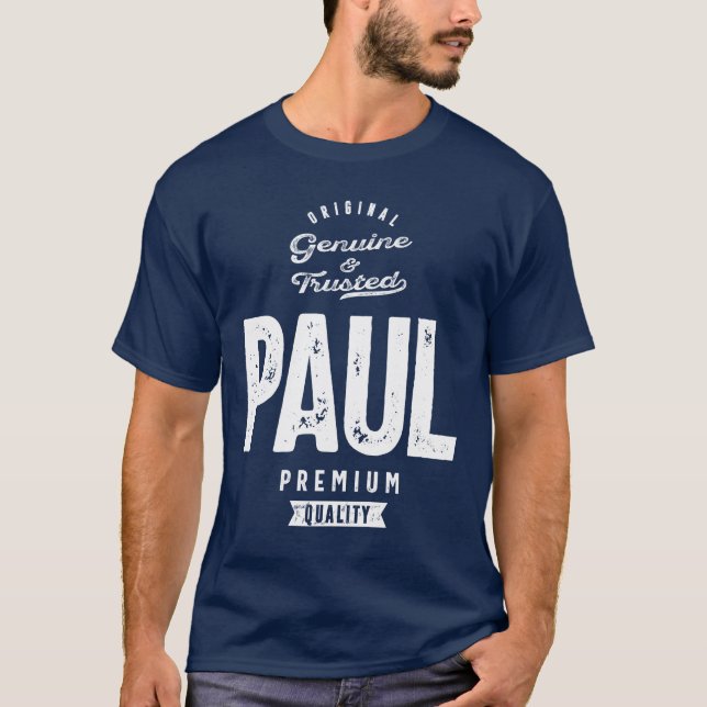 Paul Personalisiert Name Birthday Gift T-Shirt (Vorderseite)