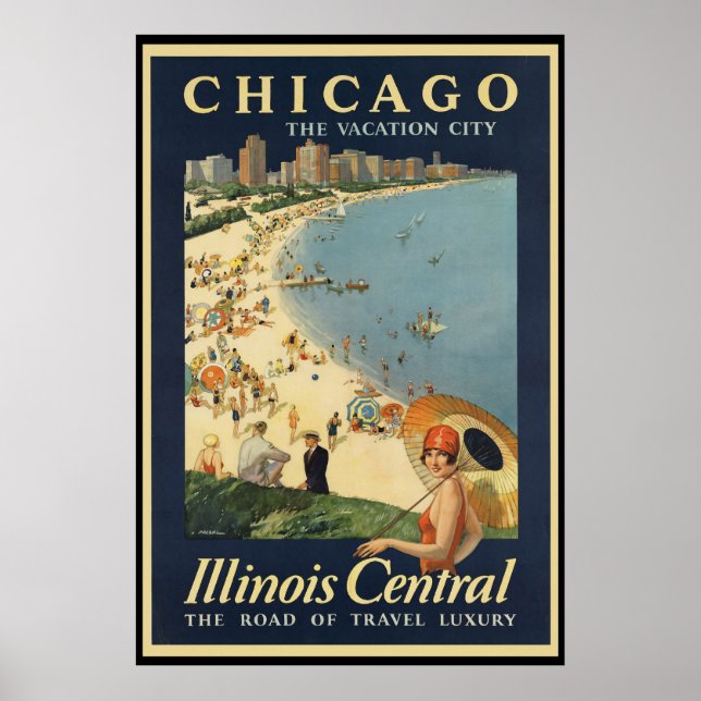 Paul Proehl Chicago Vacation City Poster (Vorne)
