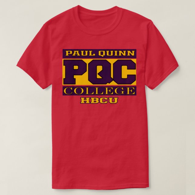 Paul Quinn Uni Apparel T-Shirt (Design vorne)