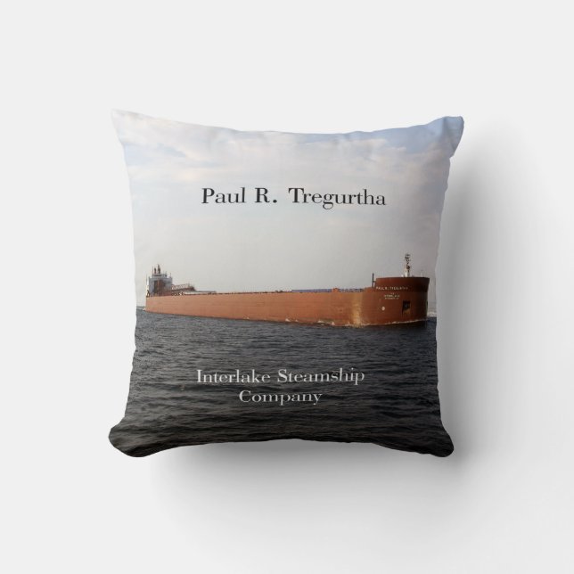 Paul R. Tregurtha Quadratkissen Kissen (Vorderseite)