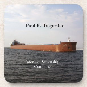 Paul R. Tregurtha Set aus 6 harten Plastikunterset Getränkeuntersetzer