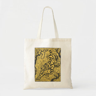 Paul Ranson Vintage Art Nouveau Gelber Tiger Druck Tragetasche