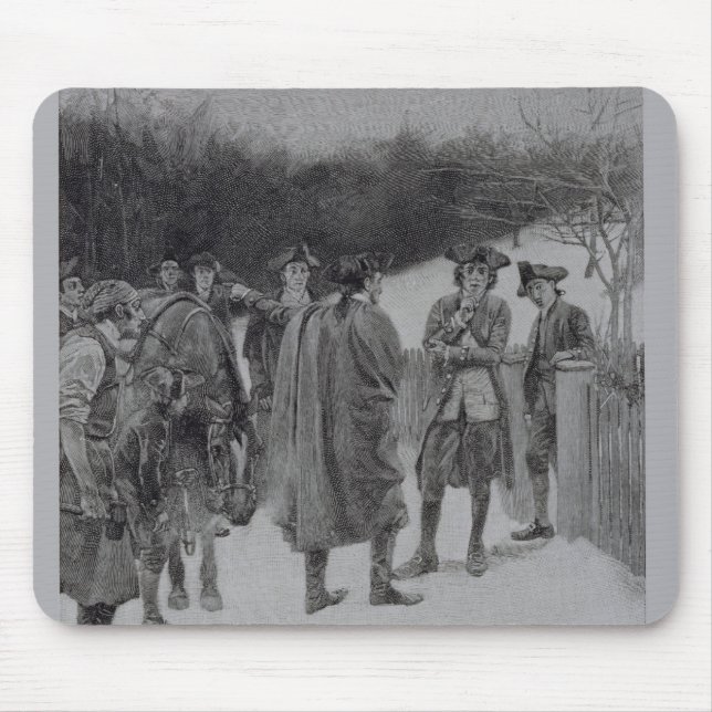 Paul Revere, der Sullivan Nachrichten holt Mousepad (Vorne)