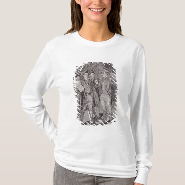 Paul Revere in Lexington T-Shirt (Vorderseite)