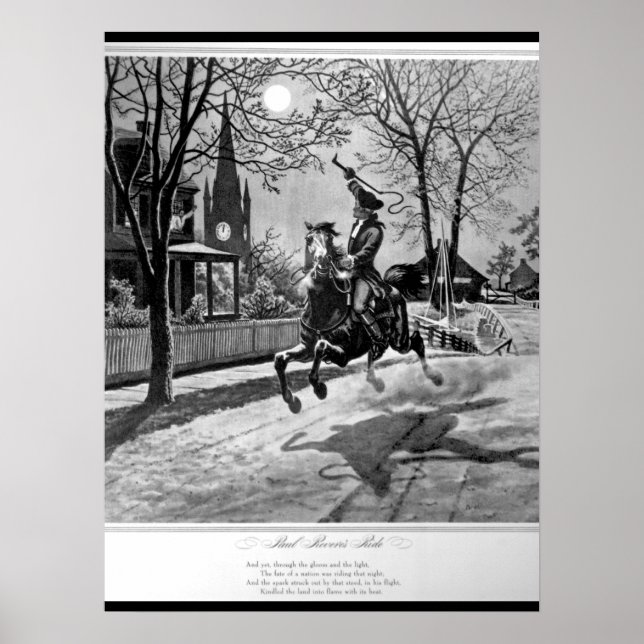 Paul Reveres Fahrt. 1775_War Image Poster (Vorne)