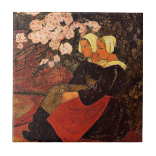 Paul Serusier, Zwei Bretonische Frauen, Fliese