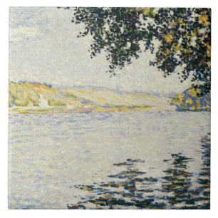 Paul Signac - Ansicht der Seines bei Herblay Fliese
