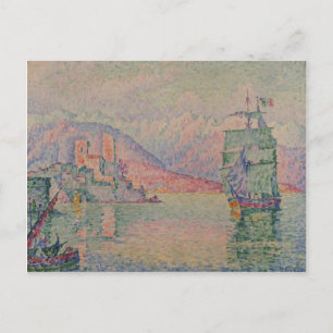 Paul Signac - Antibes, Abend Postkarte