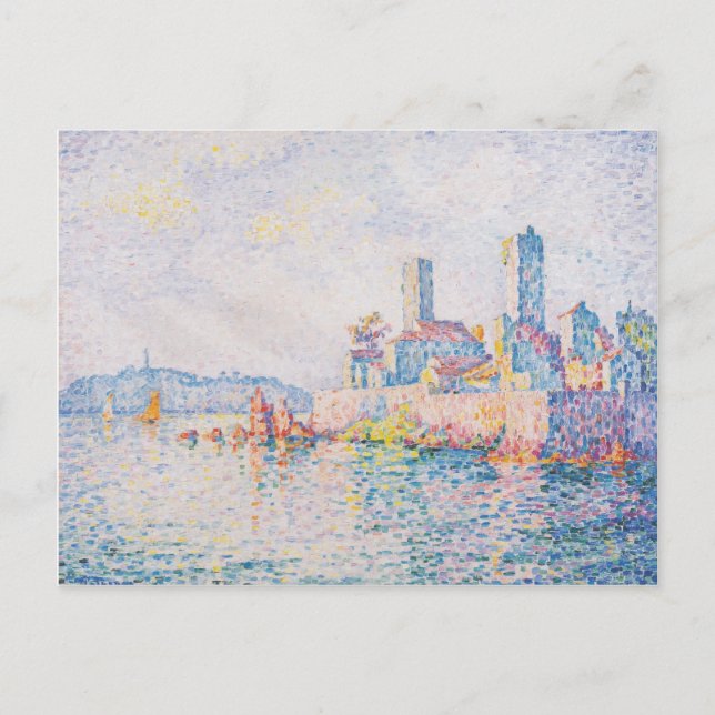 Paul Signac - Antibes, die Türme Postkarte (Vorderseite)