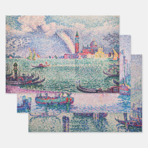 Paul Signac - Auswahl der Meisterwerke in Venedig Geschenkpapier Set