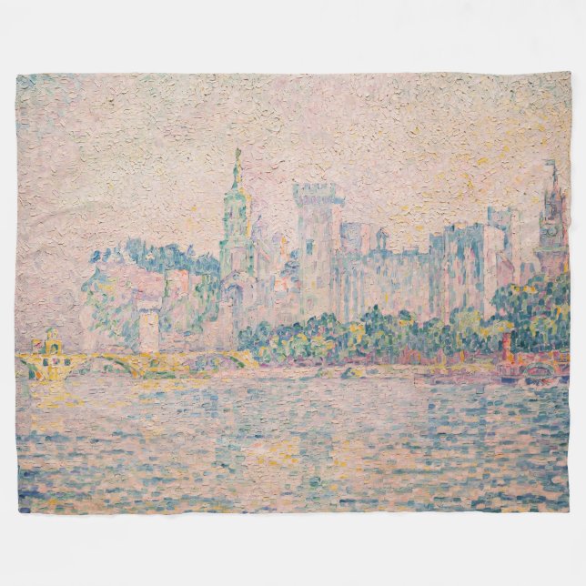 Paul Signac - Avignon, Morning Fleecedecke (Vorderseite (Horizontal))