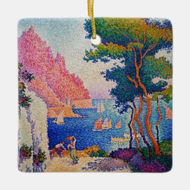 Paul Signac - Capo di Noli Keramikornament (Vorderseite)