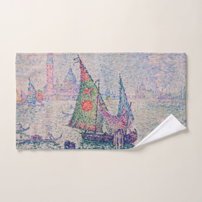 Paul Signac - Das grüne Segel Badhandtuch Set (Handtuch)