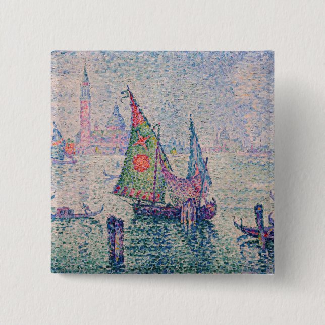 Paul Signac - Das grüne Segel Button (Vorderseite)