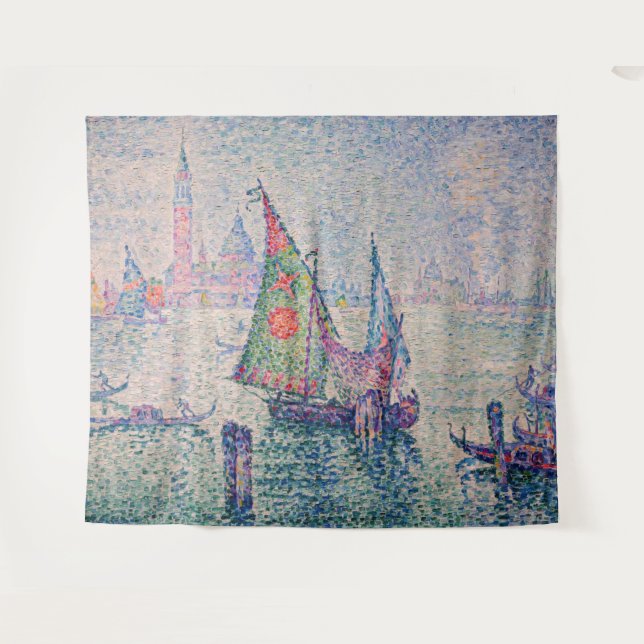 Paul Signac - Das grüne Segel Wandteppich (Vorderseite (Horizontal))