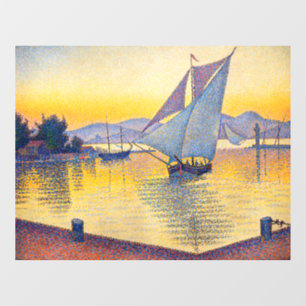 Paul Signac - Der Hafen bei Sonnenuntergang, Opus Fensteraufkleber