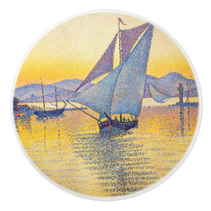 Paul Signac - Der Hafen bei Sonnenuntergang, Opus Keramikknauf