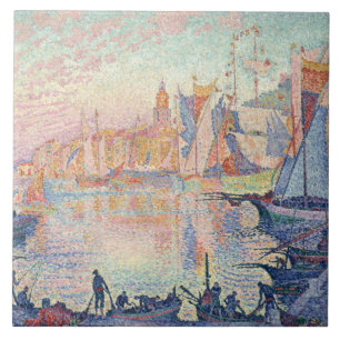 Paul Signac - der Hafen des Heiligen-Tropez Fliese