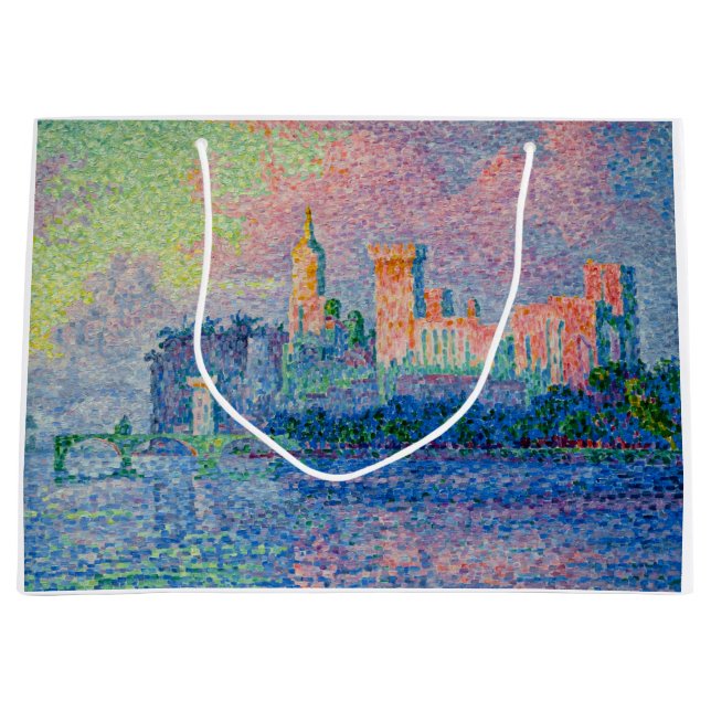 Paul Signac - Der Papstpalast, Avignon Große Geschenktüte (Vorderseite)