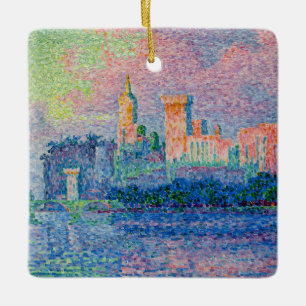 Paul Signac - Der Papstpalast, Avignon Keramikornament