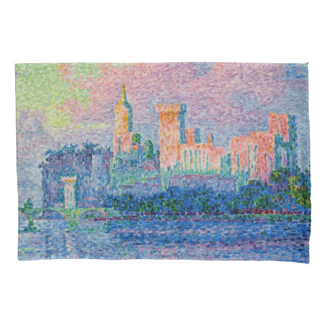 Paul Signac - Der Papstpalast, Avignon Kissenbezug (Vorderseite)
