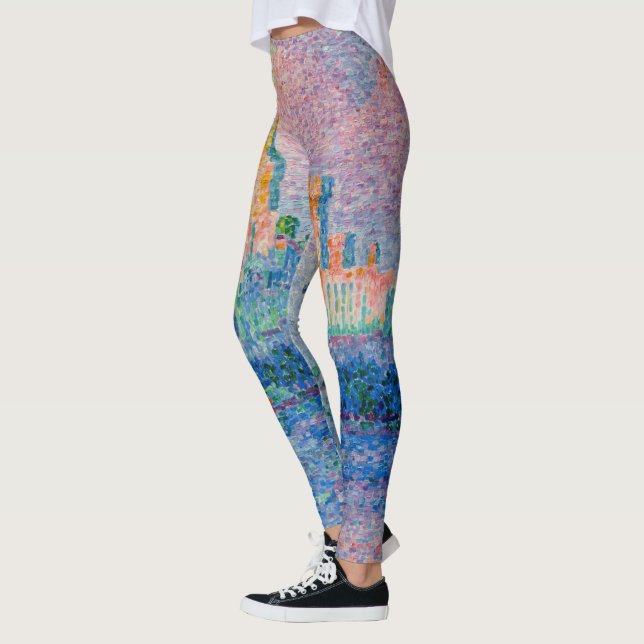 Paul Signac - Der Papstpalast, Avignon Leggings (Links)
