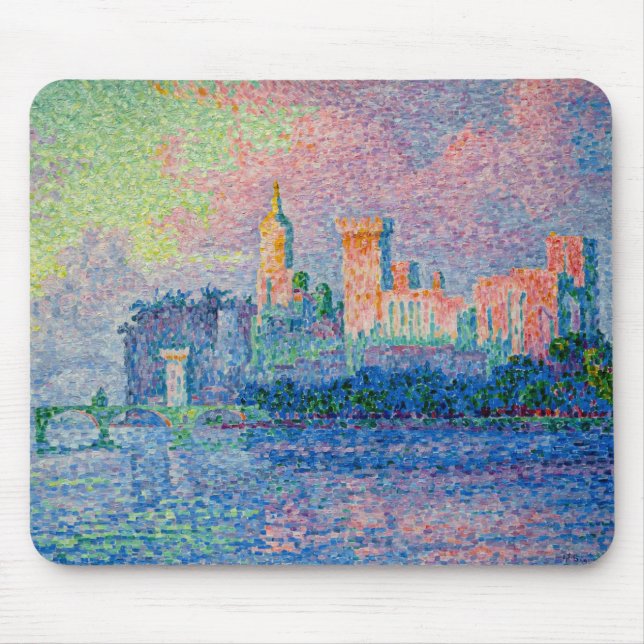 Paul Signac - Der Papstpalast, Avignon Mousepad (Vorne)