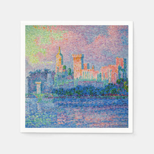 Paul Signac - Der Papstpalast, Avignon Serviette